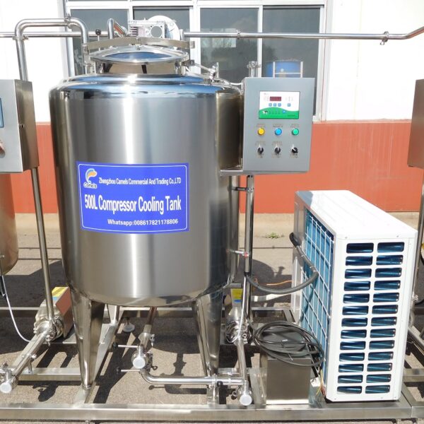 500L yogurt making machine - compressor cooling tank